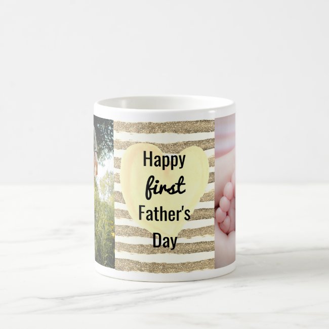 Customized Photo 1st Father's Day Coffee Mug