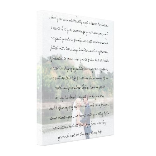 Customized Photo Anniversary Wedding & Vows