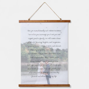 Customized Photo Anniversary Wedding & Vows Hanging Tapestry