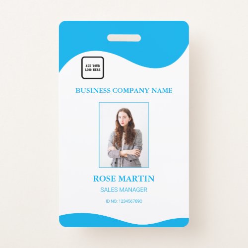Customized Photo Business Employee Staff ID Badge
