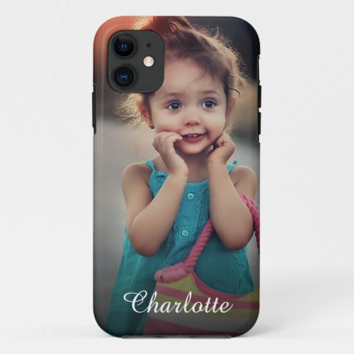 Customized Photo iPhone 11 Case - Create your own personalized phone case with your custom image. Add your favorite photo, design or artwork to create something really unique. Treat yourself or make the perfect gift for family, friends, parents and grandparents!