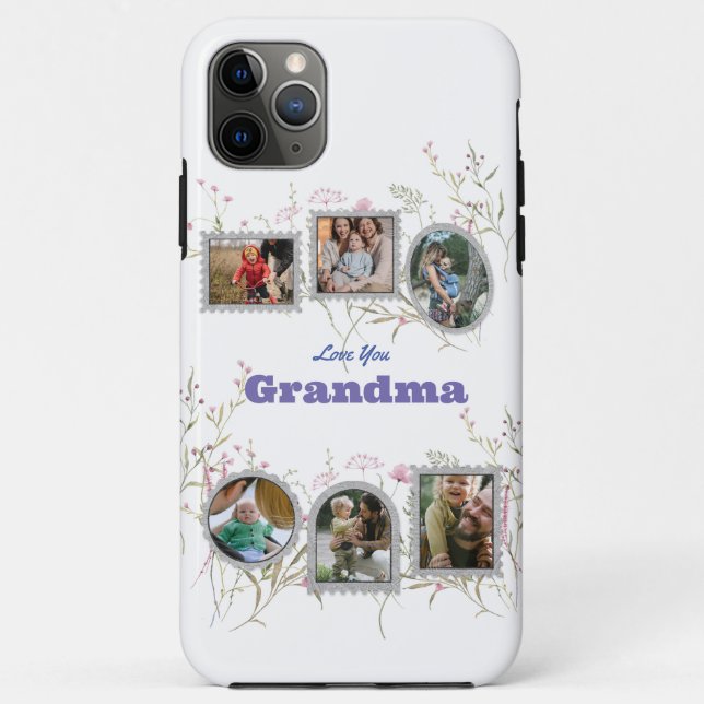 Customized Photo Collage and Memorable Quote Case-Mate iPhone Case (Back)