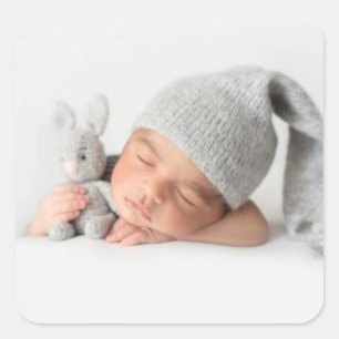 Customized Photo Create Your Own  Square Sticker