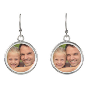 Customized photo earrings