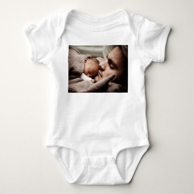 Customized Photo Personalized Baby Bodysuit (Front)