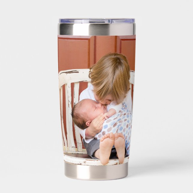 Customized Photo Personalized  Insulated Tumbler (Front)