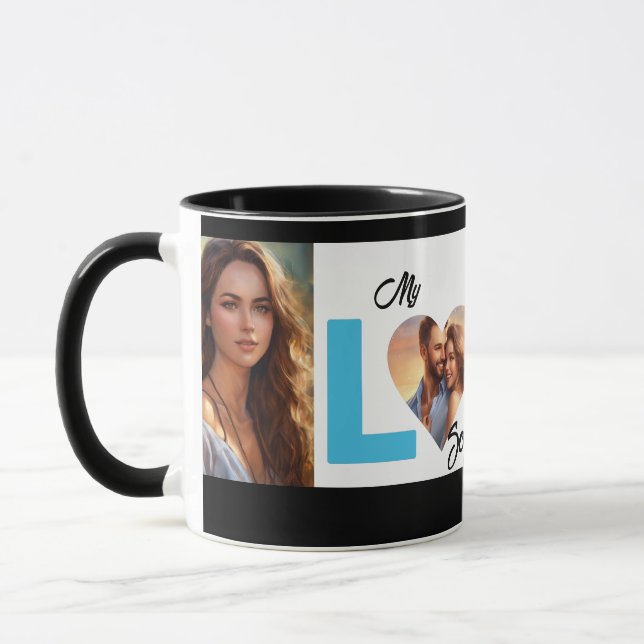 Customized Photo The Love-Inspired Elegance Mug (Left)