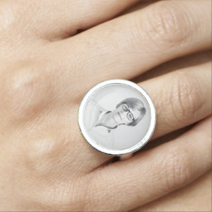 Customized Photo Unique Gift For Him Her Memorial Ring