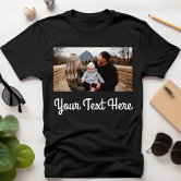 Custom Vintage Photo And Year Nostalgic Birthday T-Shirt