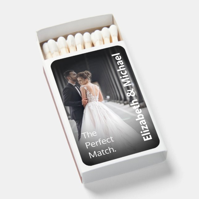 Customized Photo Wedding Matchboxes (Front Open)
