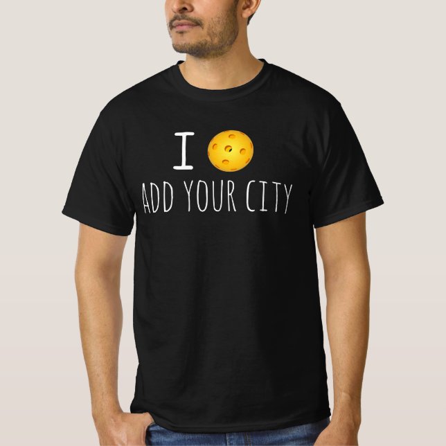 Customized Pickleball T-shirt: Add Your City T-Shirt (Front)