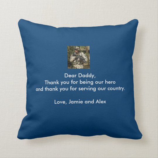 Customized Pillow With Message And Photo Zazzle Com