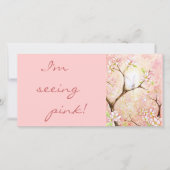 Customized 'Pink Blossom View' Photo Card (Front)