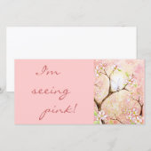 Customized 'Pink Blossom View' Photo Card (Front/Back)