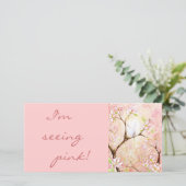 Customized 'Pink Blossom View' Photo Card (Standing Front)