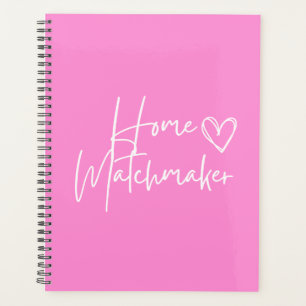 Customized Pink Home Matchmaker  Planner