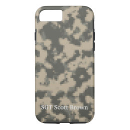 Customized Pixelated iPhone Case Army Universal