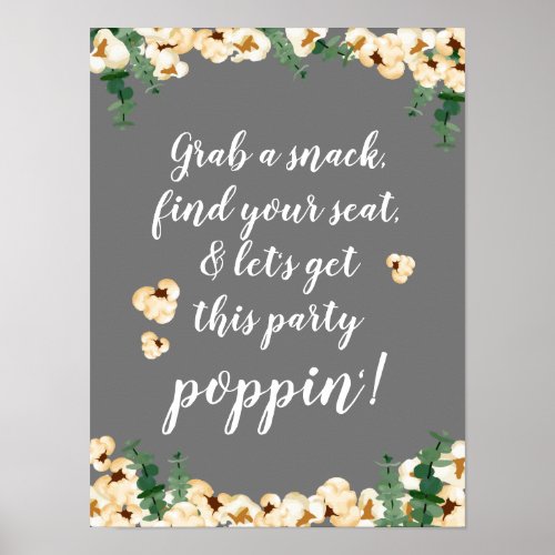 Customized Poster for Popcorn Station