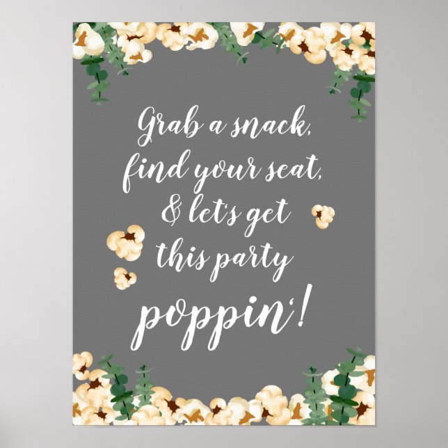 Customized Poster for Popcorn Station (Front)