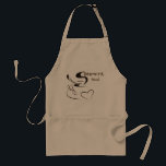 Customized professional barista design adult apron<br><div class="desc">A modern design for the professional barista. Customize the name on the apron to fit you. The Apron is available in three colors. This is also the perfect gift for a true coffee lover!</div>