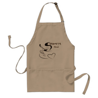 Customized professional barista design adult apron