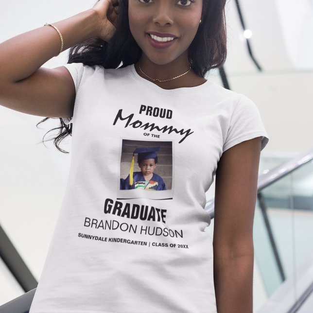 Customized Proud Mommy Of The Graduate | Photo T-Shirt (Creator Uploaded)