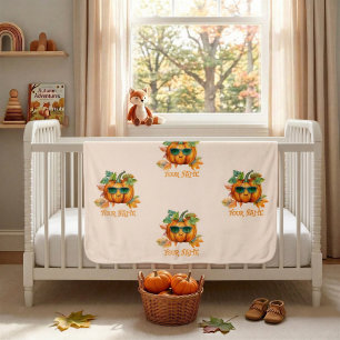 Customized Pumpkin Baby Blanket for Autumn Season