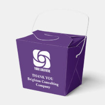 Customized Purple Company Logo Business Fortune