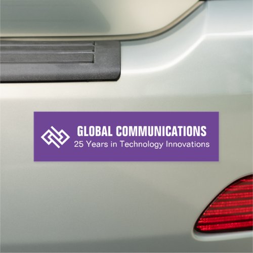 Customized Purple Cyber Technology Business Car Magnet
