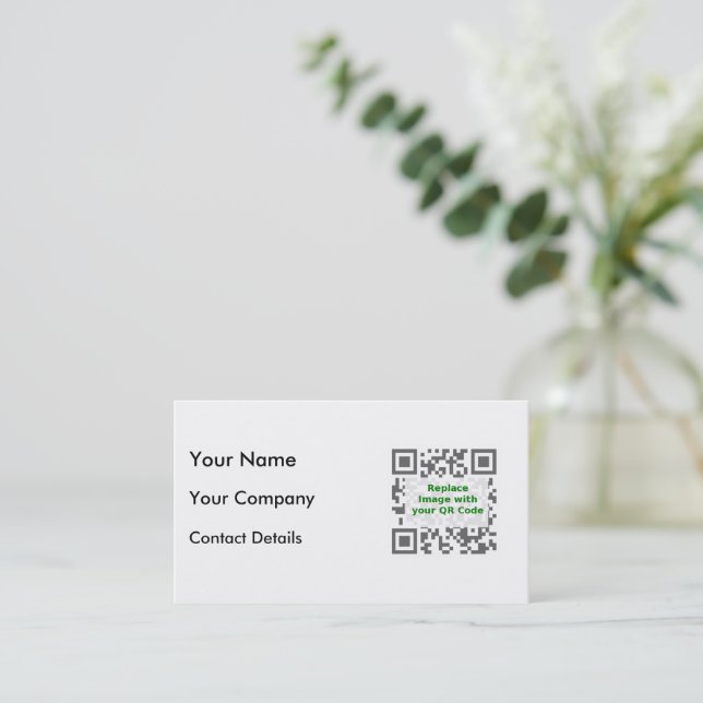 Customized QR Code For Mobile Phone Business Card (Standing Front)
