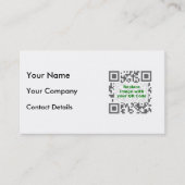 Customized QR Code For Mobile Phone Business Card (Front)