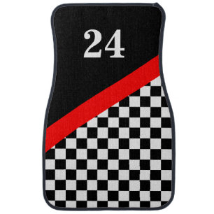 Customized Racing Flag Floor Mats