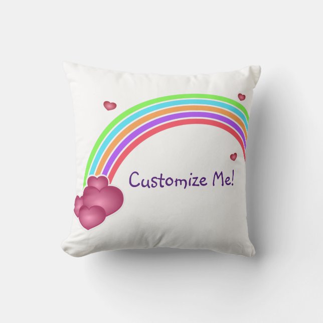 Customized Rainbow Pillow (Front)