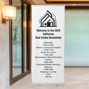 Customized Real Estate Company Home Conference Retractable Banner