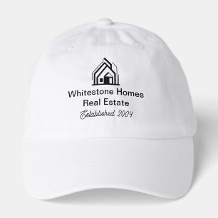 Customized Real Estate Company Logo Realtor Hat