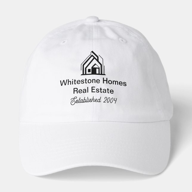Customized Real Estate Company Logo Realtor Hat (Front)