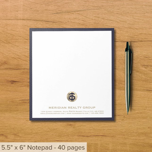 Customized Real Estate Office Notepad with Logo (Creator Uploaded)