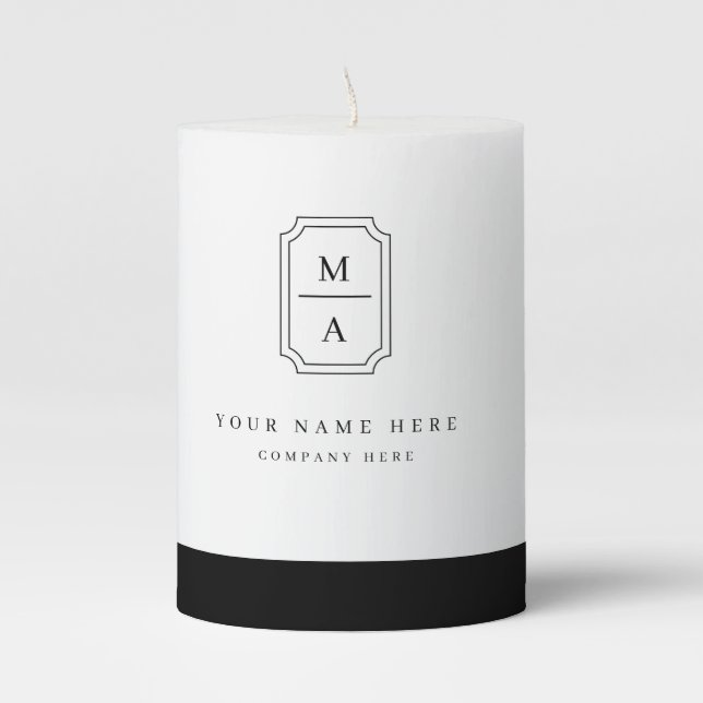 Customized Realtor Minimalistic Candle  (Front)