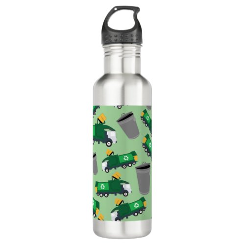 Customized Recycling Garbage Truck Stainless Steel Water Bottle