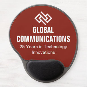 Customized Red Business Software Company Gel Mouse Pad