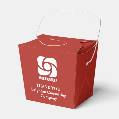 Customized Red Company Logo Business Fortune Favor Boxes