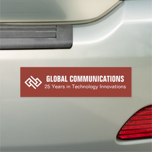 Customized Red Cyber Technology Business Car Magnet