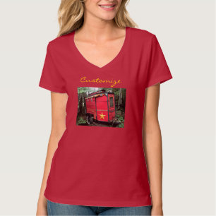 Customized Red Gypsy tiny caravan  T-Shirt