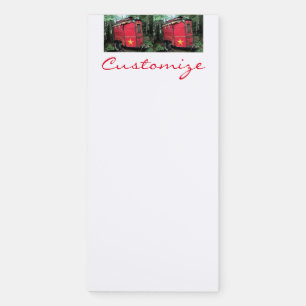 Customized Red Gypsy tiny caravan Thunder_Cove Magnetic Notepad