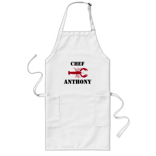 Customized Red Lobster White Chef Apron