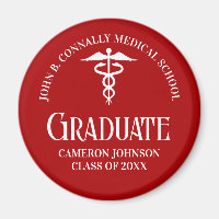 Customized Red Medical School Graduation Party