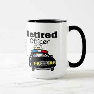 Customized Retired Police Officer Mug
