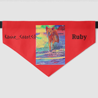 Customized Retriever Pet Bandana Collar