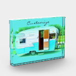 Customized Retro caravan camper Award<br><div class="desc">personalize by changing to your name</div>