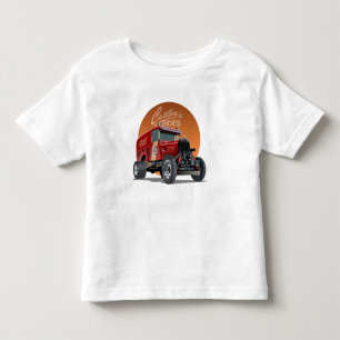 Customized retro race car concept toddler t-shirt